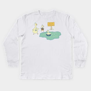 Swimming Lessons Kids Long Sleeve T-Shirt